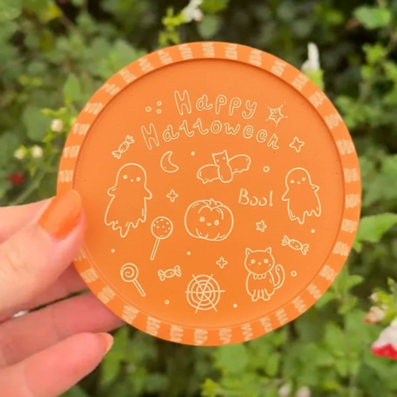 Wood Coasters Kit + Customizer Halloween - Image 4